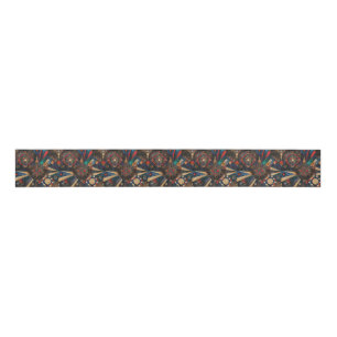 Tribal Teal "Ancient Indigenous Chronicles" Grosgr Ripsband