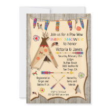 Tribal Teepee Pow wow Baby Dusche