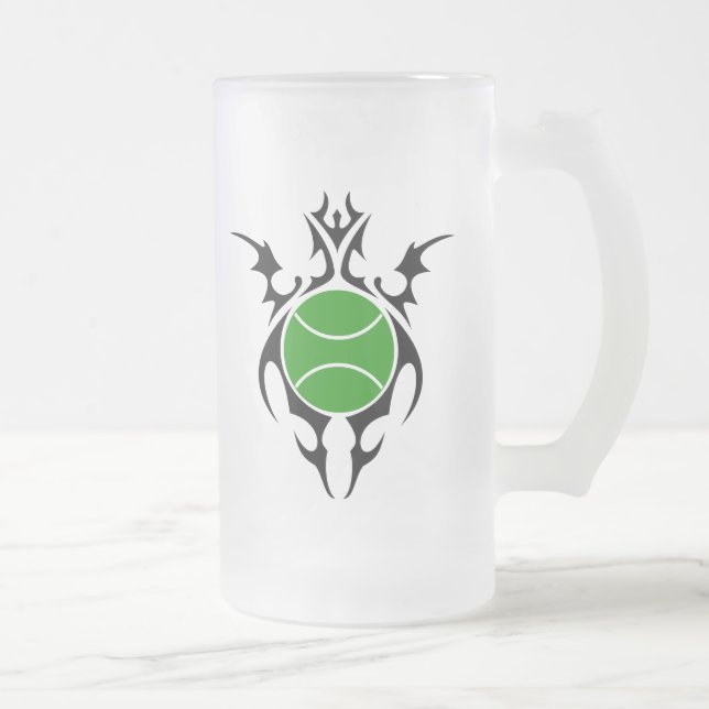 Tribal-Tennis Mattglas Bierglas (Rechts)