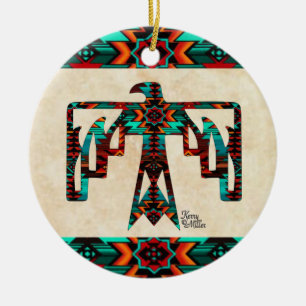 Tribal Thunderbird Keramik Ornament