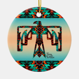 Tribal Thunderbird Keramik Ornament