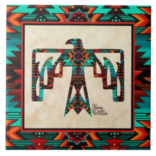 Tribal Thunderbird Keramik Tile Fliese