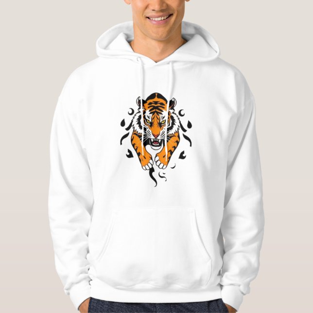 Tribal Tiger Hoodie (Vorderseite)