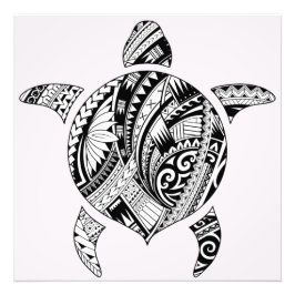 Tribal Turtle Fotodruck