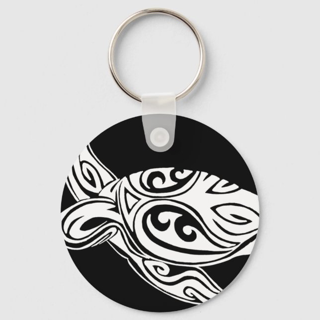 Tribal Turtle Schlüsselanhänger (Vorderseite)