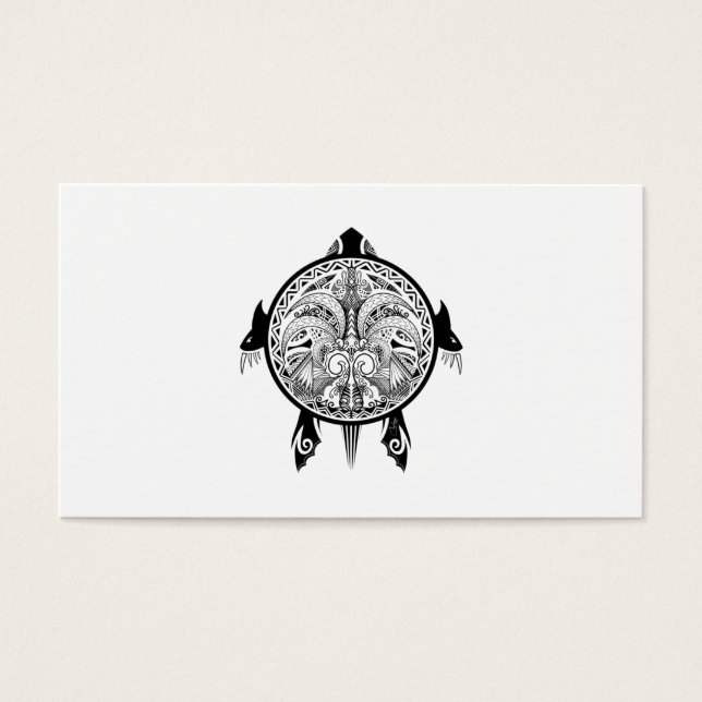 Tribal Turtle Shield Tattoo (Vorderseite)