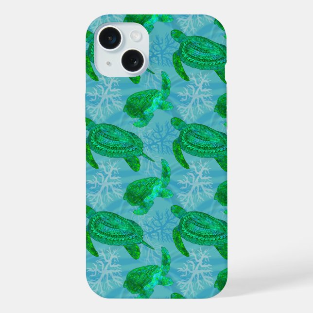 Tribal Turtles iPhone Hülle (Rückseite)