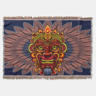 Tribal Warrior King Ritual Mask Decke