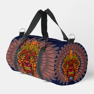 Tribal Warrior King Ritual Mask Duffle Bag