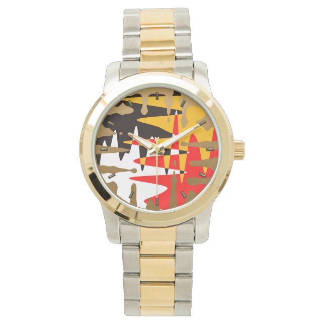 Tribal Watch Modern 4 Nations Art Wrist Watch Armbanduhr (Vorderseite)