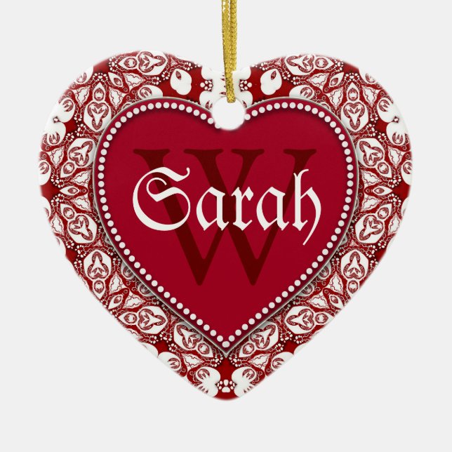 Tribal White Name Türzeichen Ornament (Vorne)