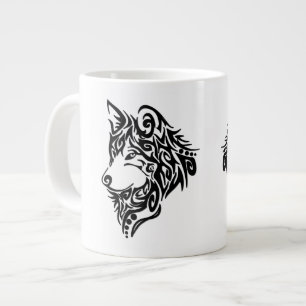 Tribal Wolf Jumbo-Tasse