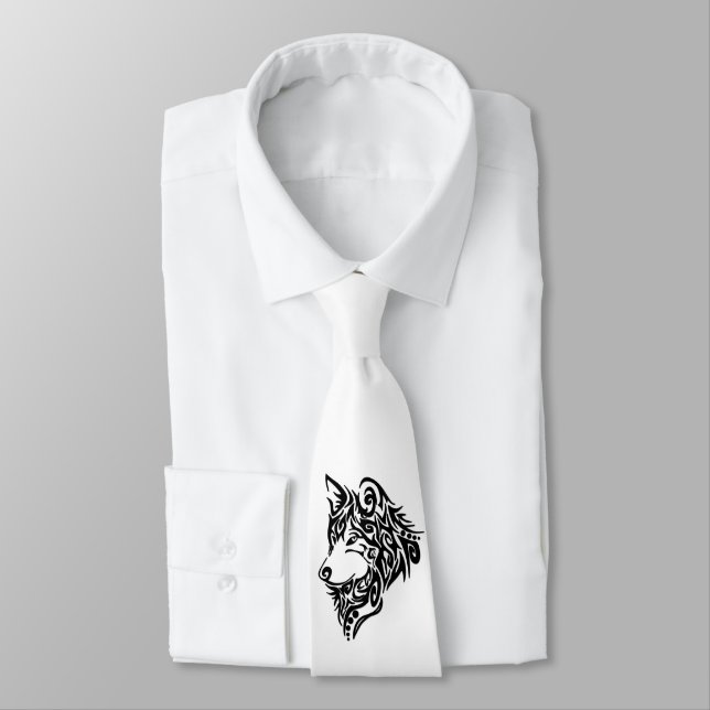 Tribal Wolf Krawatte (Gebunden)