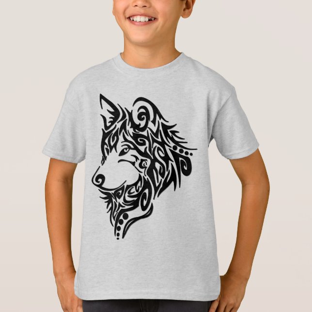 Tribal Wolf T-Shirt (Vorderseite)
