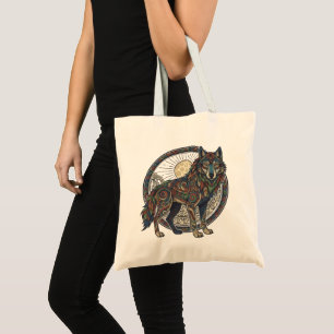 Tribal Wolf Tragetasche