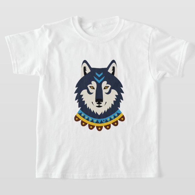 Tribal Wolfskopf T-Shirt (Ablage )