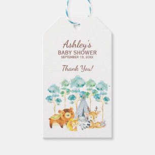 Tribal Woodland Animals Baby Dusche Gefallen Gesch Geschenkanhänger