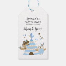 Tribal Woodland Wild Baby Shower Favor Geschenk Ta