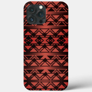 Tribal ZigZag Dreiecke auf Gradienten Dunkler Lach Case-Mate iPhone Hülle
