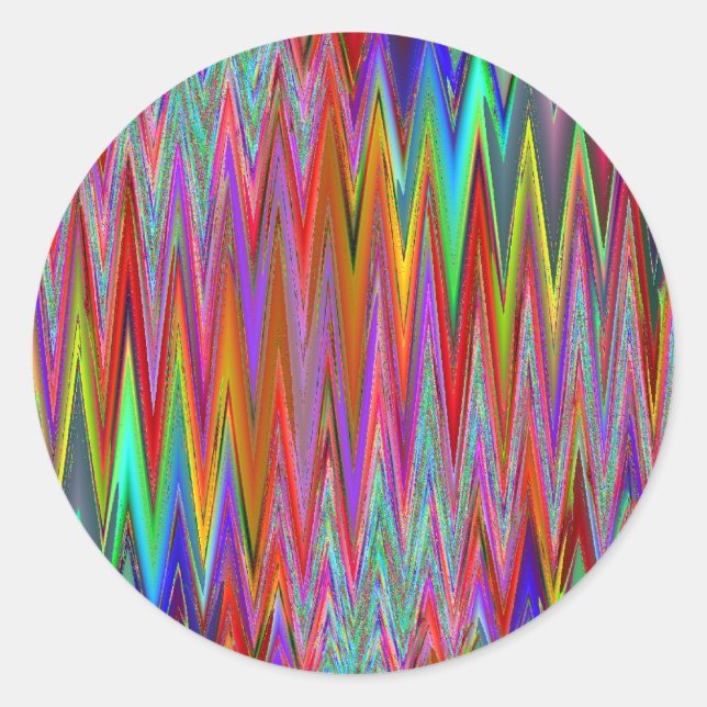 Tribal Zigzag Sticker (Vorderseite)