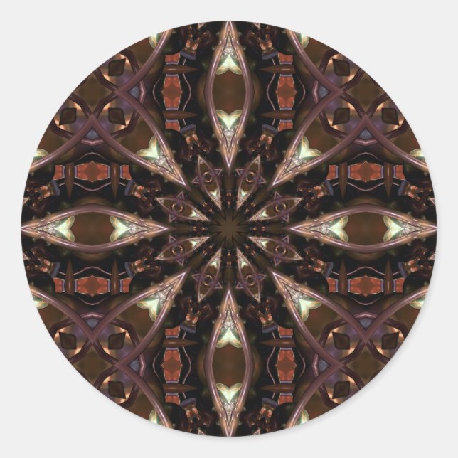 Tribal Zwei Runder Aufkleber (Vorderseite)