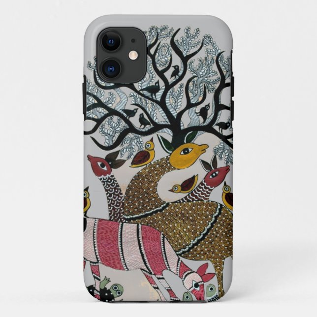 Tribala Wasserfarbe Traditionelle Farben Case-Mate iPhone Hülle (Rückseite)