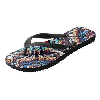 Tribale geometrische Farben Flip Flops