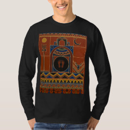 Tribale Warli-Kunst Ujjain Mahakal Tempel - Ethnis T-Shirt