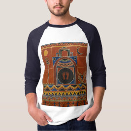 Tribale Warli-Kunst Ujjain Mahakal Tempel - Ethnis T-Shirt