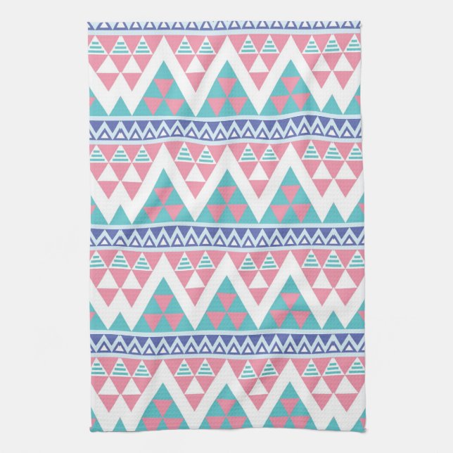 Tribaler Aztec-Farbenmuster Handtuch (Vertikal)