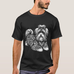 Tribaler Havanese-Hund Rasse T-Shirt