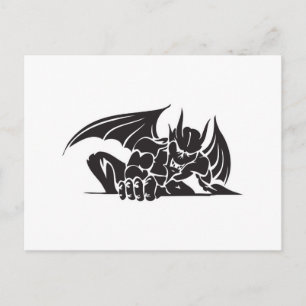 tribales Gargoyle-Design Postkarte