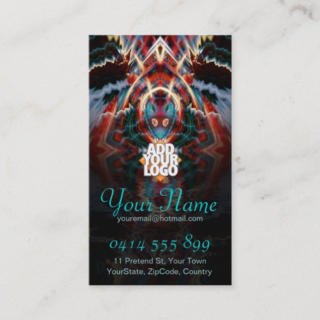TribalSheild-Fraktal-Visitenkarte Visitenkarte (Vorderseite)