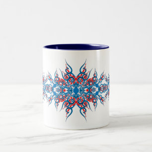Tribalskopez-Tasse Zweifarbige Tasse