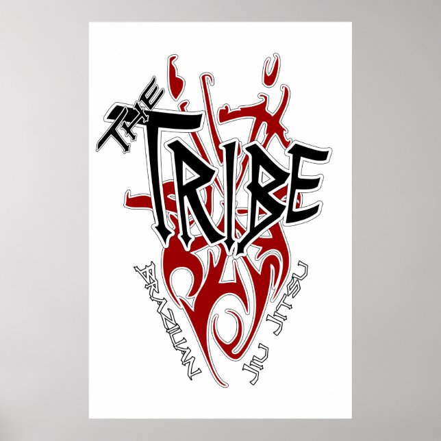 Tribe Poster Large White[22,86" x 34,5"] (Vorne)