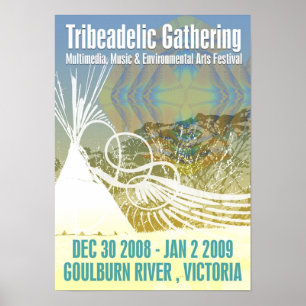 TRIBEADELIC NEUJAHR 2009 GATHERING MINI POSTER