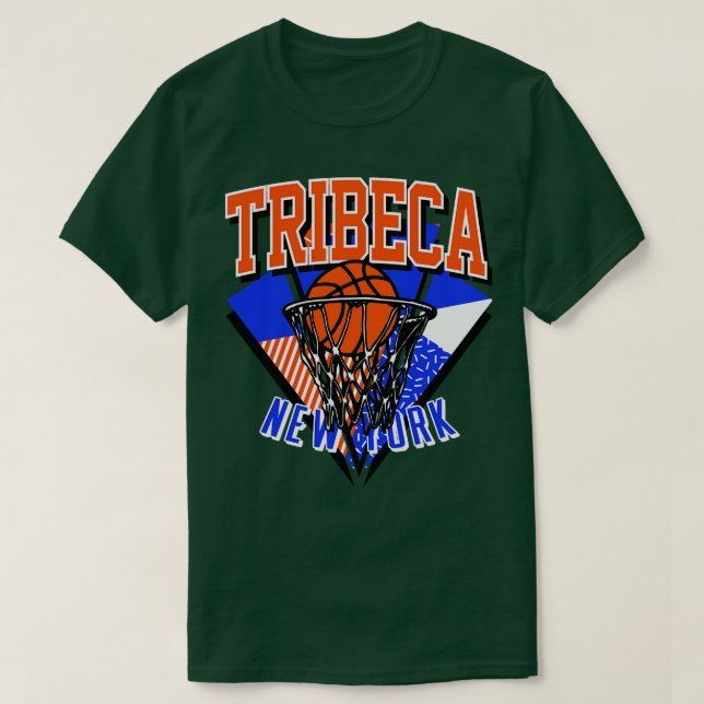 Tribeca New York Basketball Throwback T-Shirt (Design vorne)