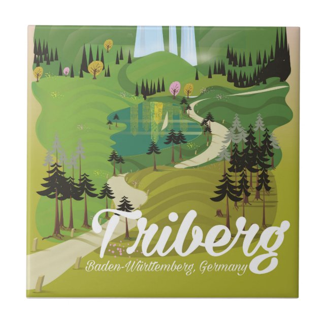 Triberg, Baden-Württemberg, Deutschland Fliese (Vorderseite)