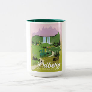 Triberg, Baden-Württemberg, Deutschland Zweifarbige Tasse