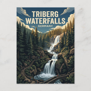 Triberger Wasserfälle Deutschland Postkarte