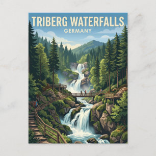Triberger Wasserfälle Deutschland Postkarte