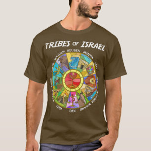 Tribes Of Israel Nation Hebrew Twelve Sons Jewish  T-Shirt