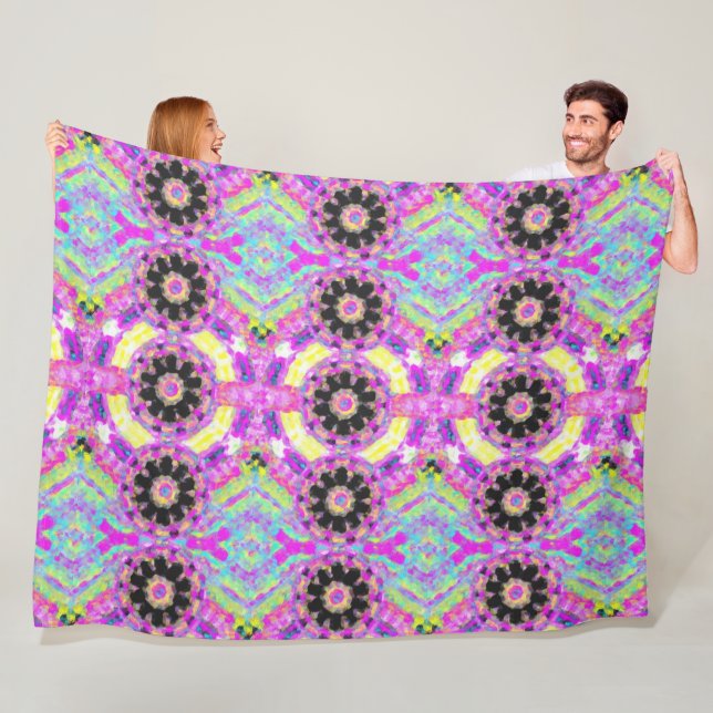 Triblal Pink Design Fleecedecke (Beispiel)