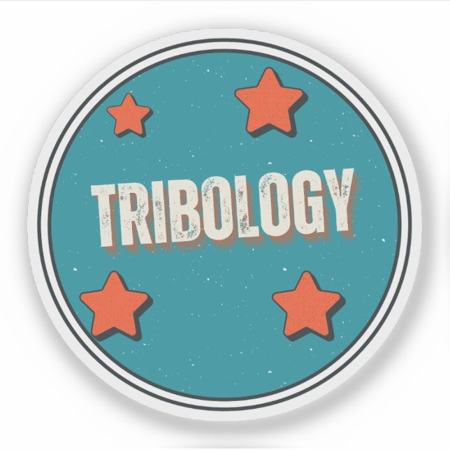 Tribologie Aufkleber (Vorderseite)