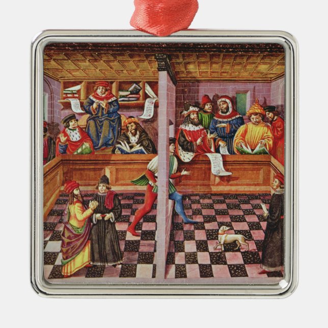 Tribunal der Wissenschaftler Ornament Aus Metall (Vorne)