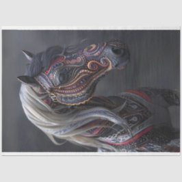 Tribunal Lila Painted Indian Horse Decoupage Seidenpapier