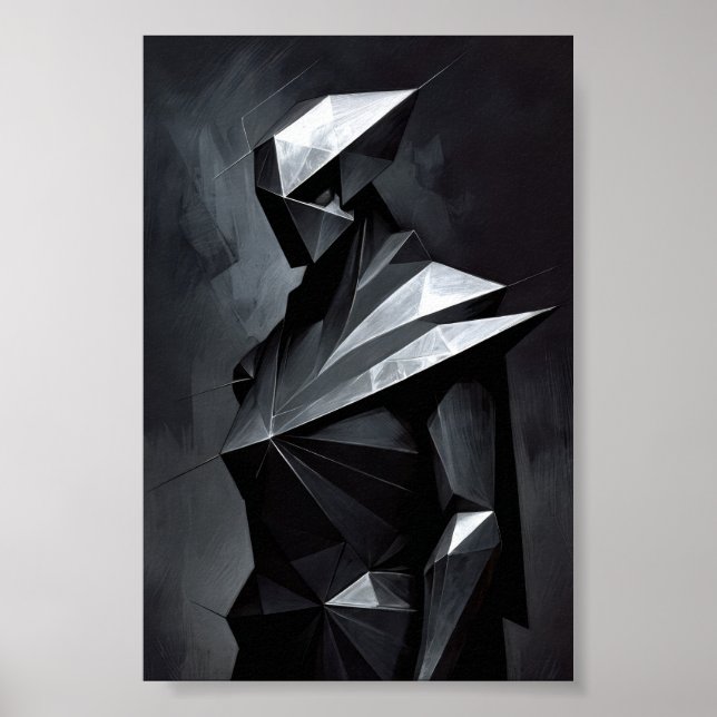 Tribut an den Futurismus, 1920 "Polyhedric Concept Poster (Vorne)