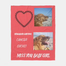 Tribut an Hunde - Rote Gedenkstätte Fleecedecke