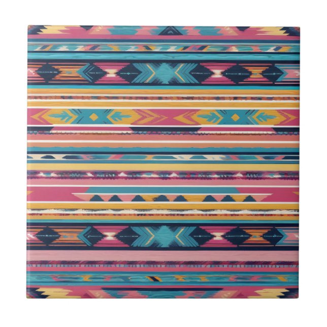 Tribut an Native American Abstract S13 Fliese (Vorderseite)