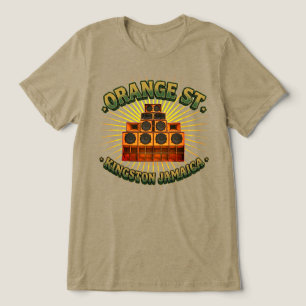 Tribut an Orange St Kingston Jamaika Sternenexplos Tri-Blend Shirt